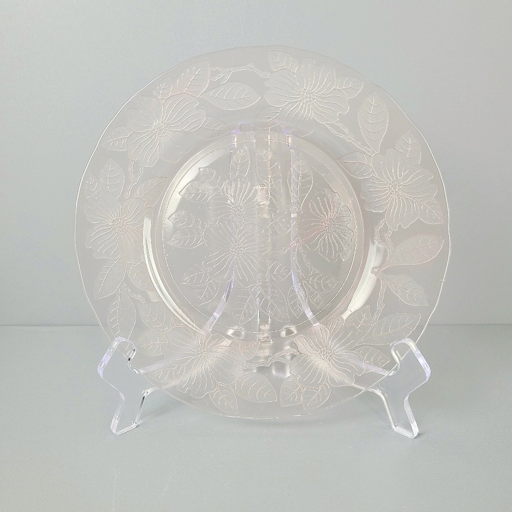 Macbeth Evans Dogwood Pink Depression Glass Plate